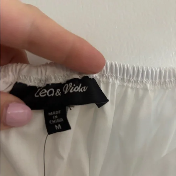 Lea & Viola White Summer Dress - Picture 3 of 4